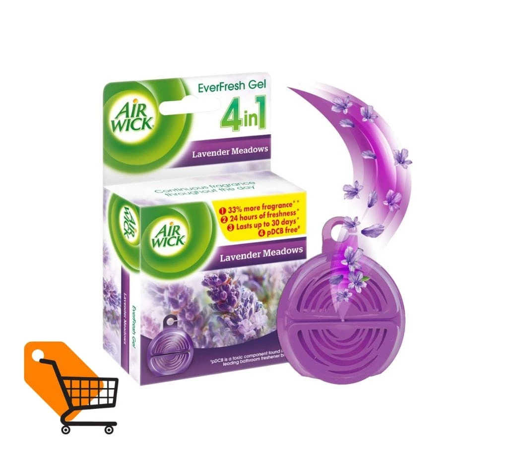 Air Wick Everfresh 4 in 1 Freshener Gel Lavender Meadows 50 gm
