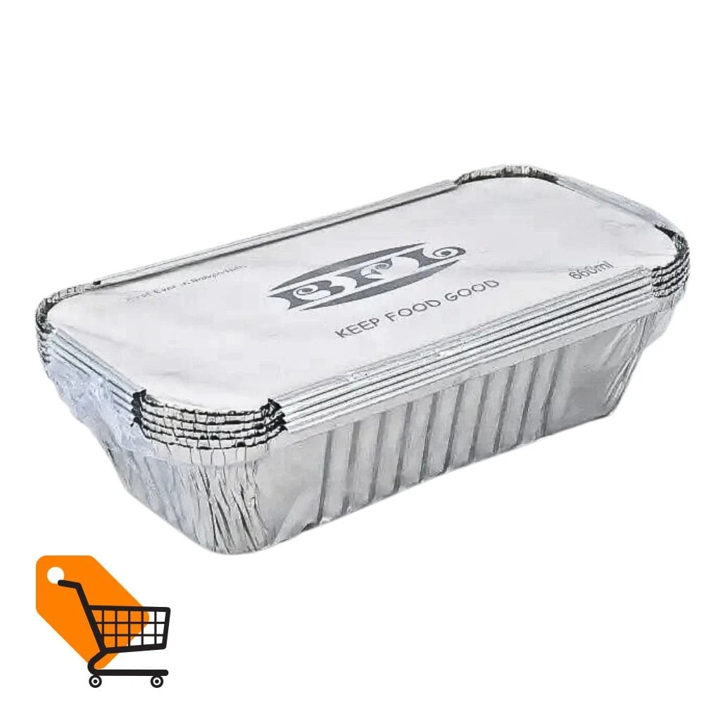 BFL Aluminium Foil Container Box 660ml 6 Pcs Pack