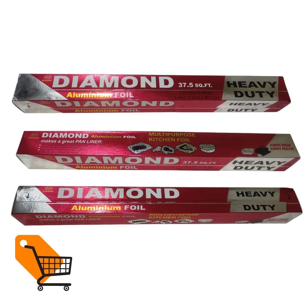 Diamond Aluminium Foil Paper Heavy Duty 37.5 SQ.FT. - Photo 2