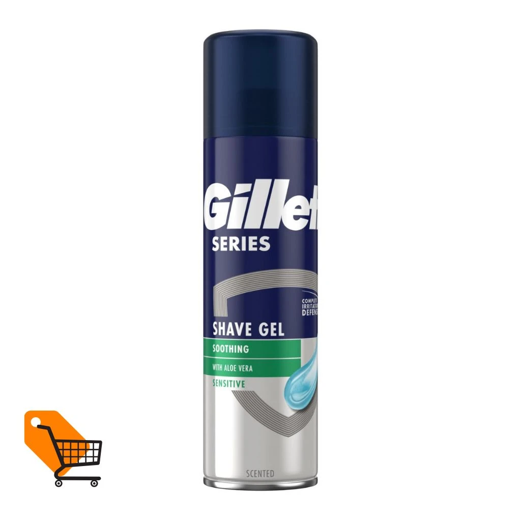Gillette Series Soothing With Aloe Vera Sensitive Shave Gel 200ml