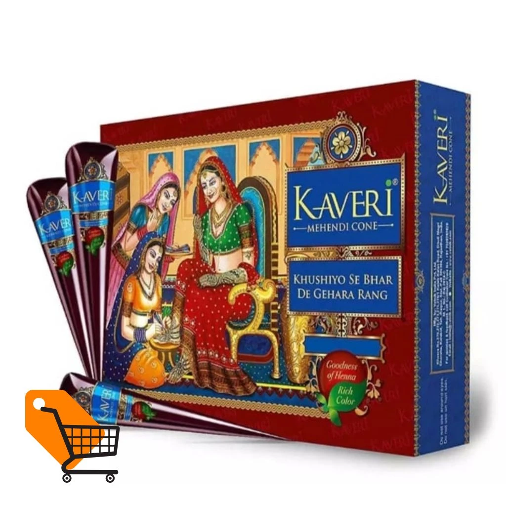 Kaveri No.1 Indian Cone Mehedi (12PCS PACK)