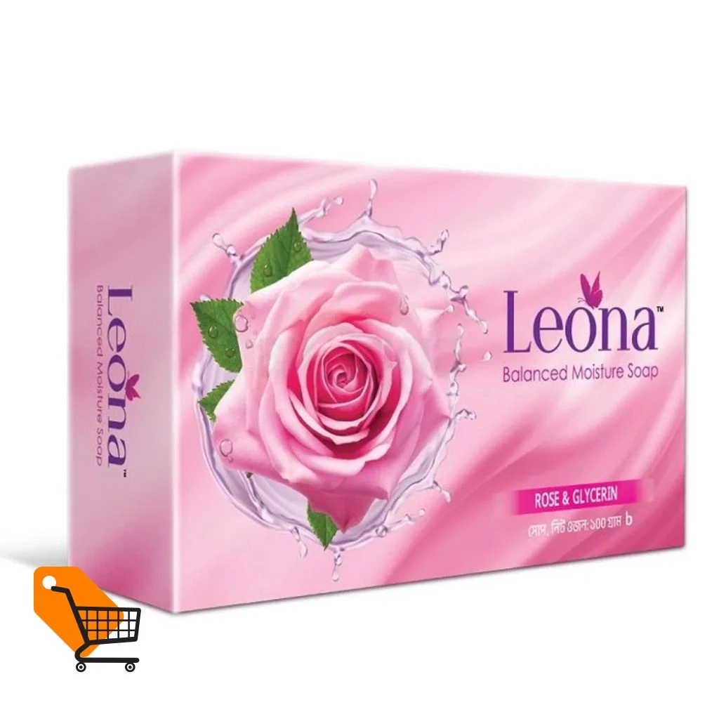Leona Balanced Moisture Soap with Rose and Glycerin 100g