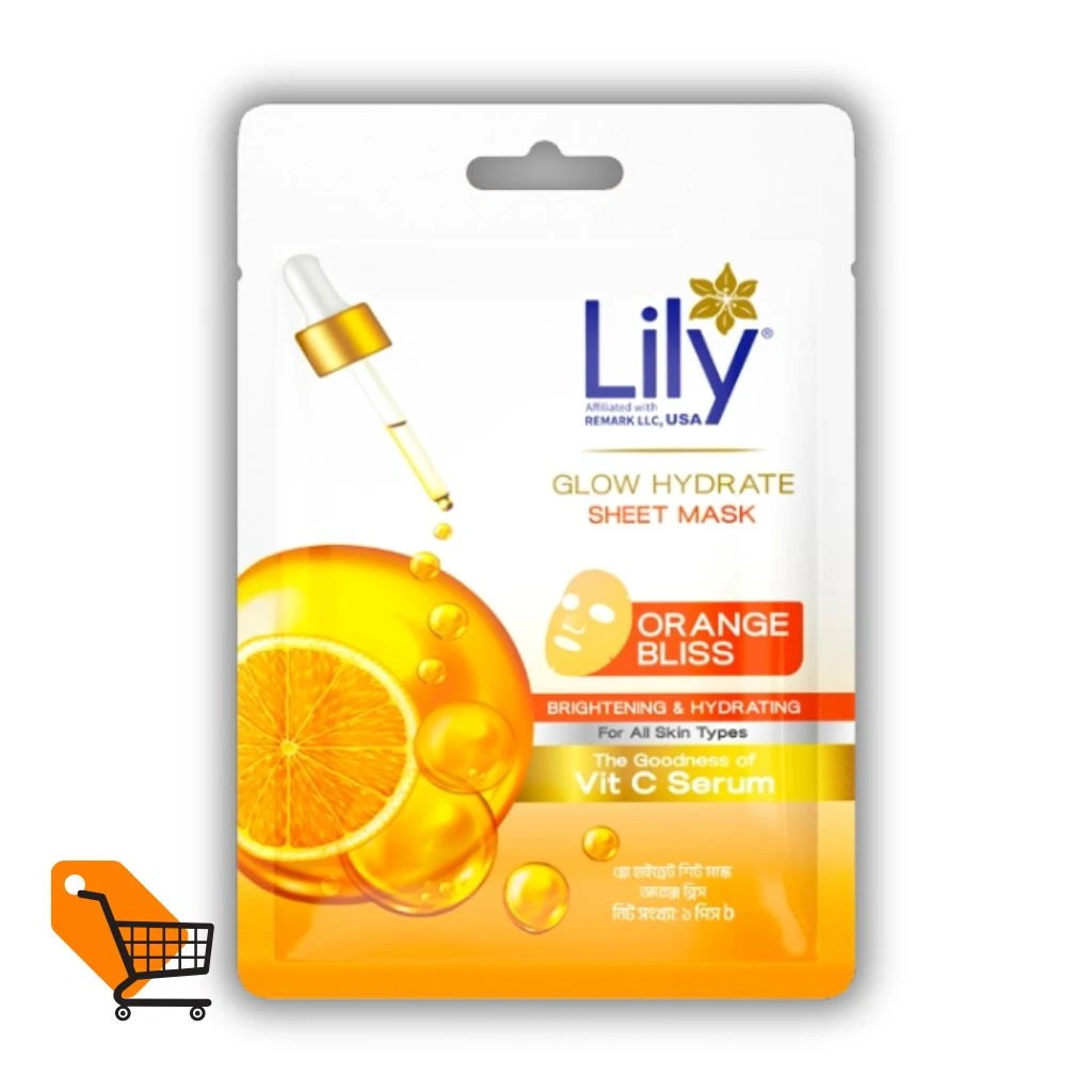 Lily Glow Hydrate Sheet Mask Orange Bliss 25ml