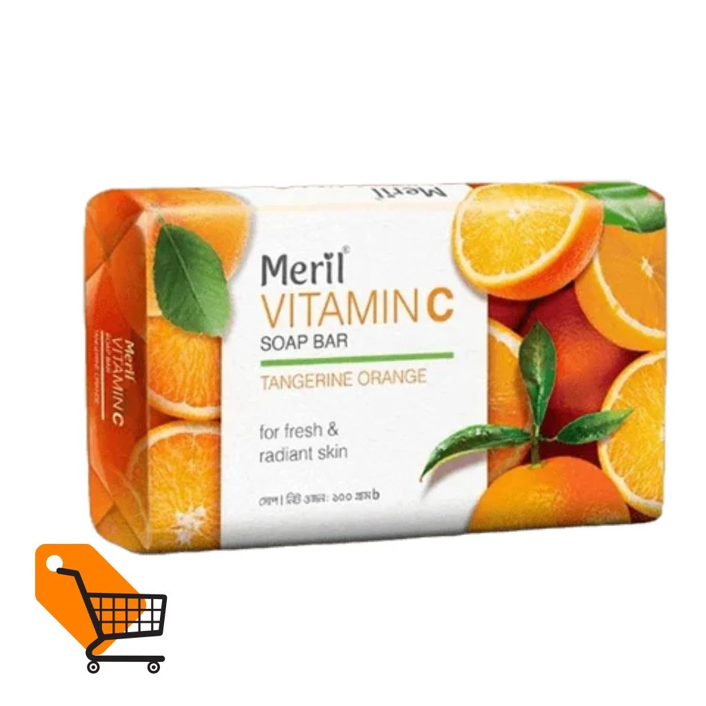 Meril Vitamin C Soap Bar (Tangerine Orange) 100gm