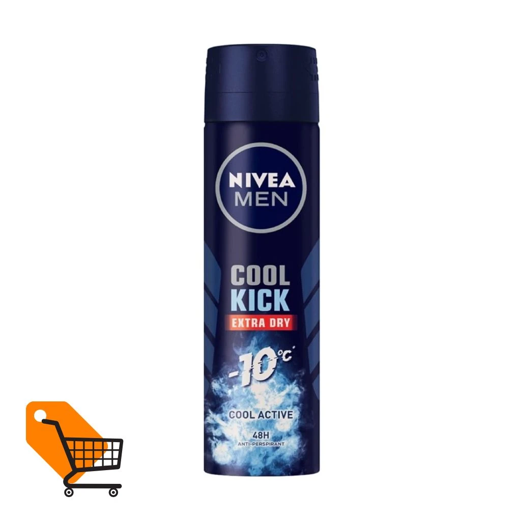 Nivea Men Body Spray Cool Kick Extra Dry 150 ml