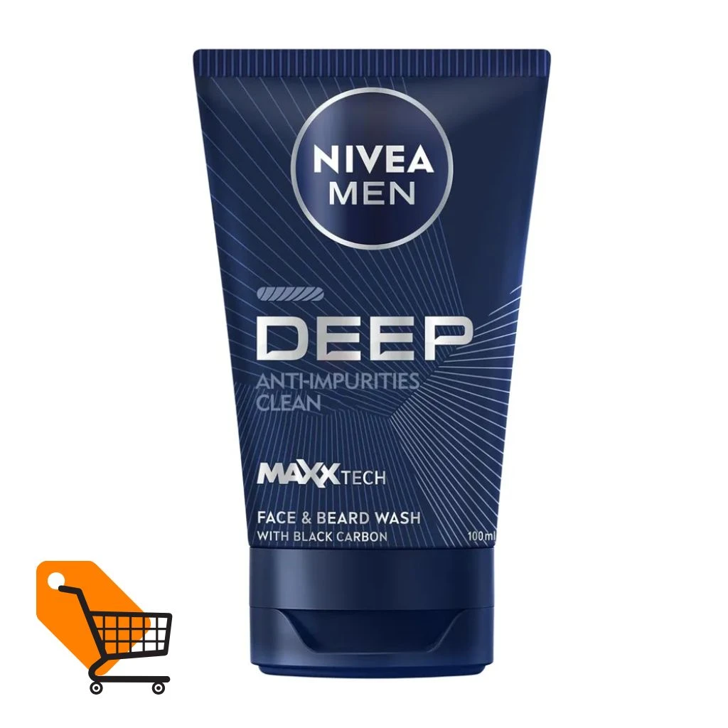 Nivea Men Deep Anti-Impurities Clean Face & Beard Wash 100ml