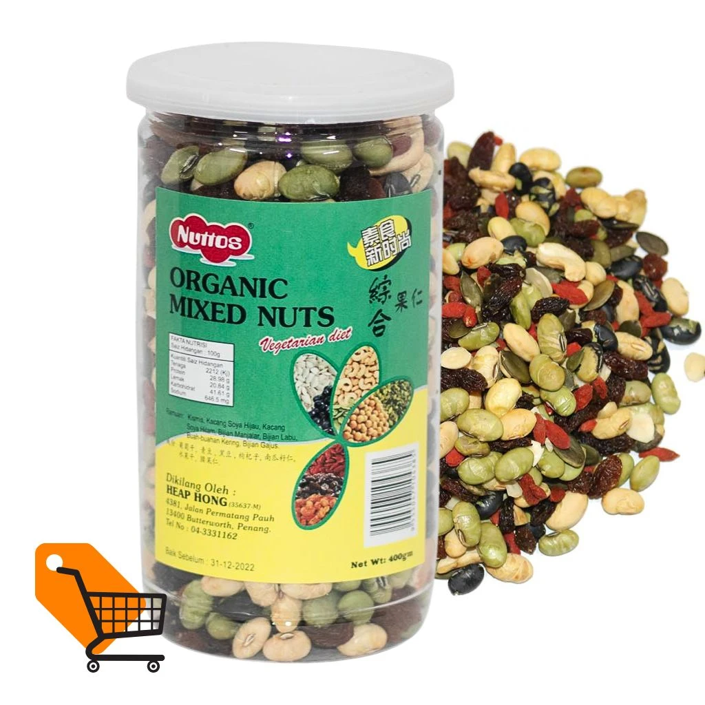 Nuttos Organic Mixed Nuts 400gm