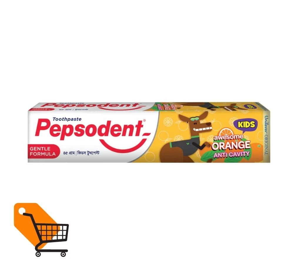 Pepsodent Kids Toothpaste Awesome Orange 45g