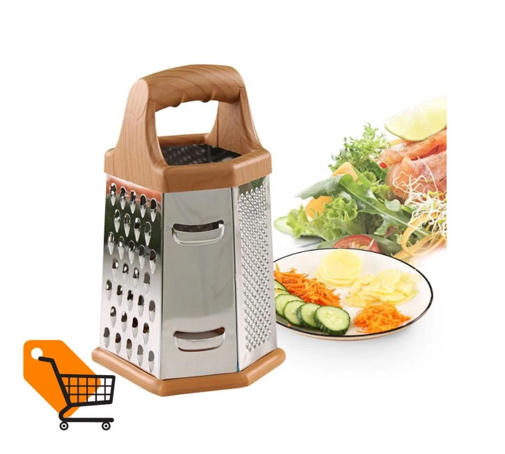 Silver Stainless Steel 6 In 1 Multi Purpose Slicer And Grater, For Kitchen