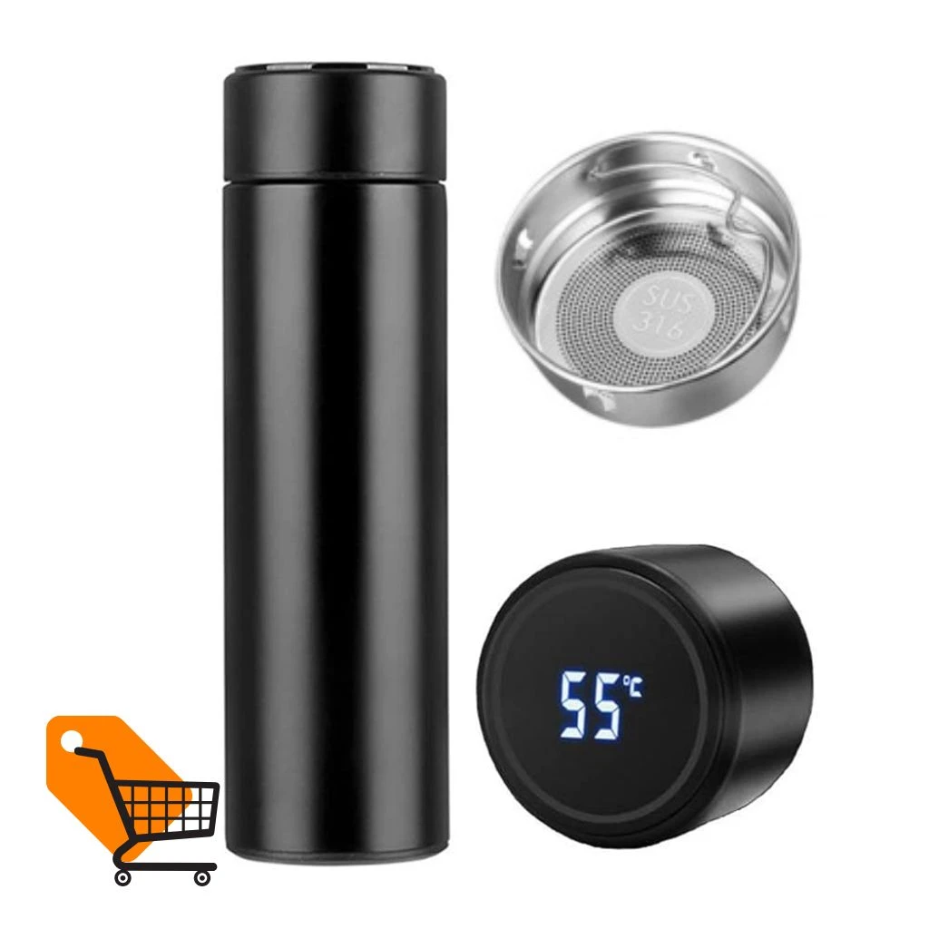 Smart Thermos Flask with Led Temperature Display In Touch 500ml