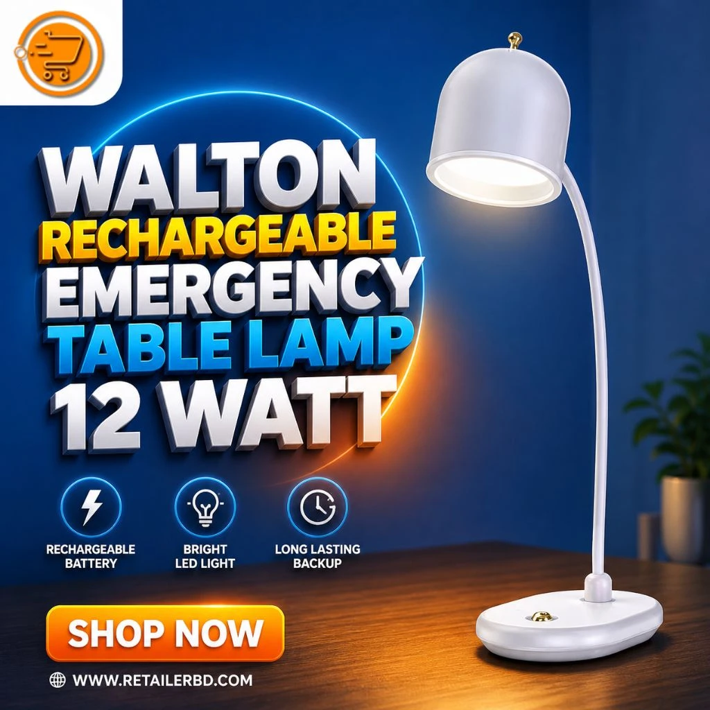 Walton Rechargeable Emergency Table Lamp 12 Watt